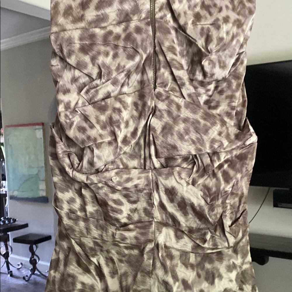 Nicole Miller Leopard Print Sleeveless Dress - Picture 6 of 10